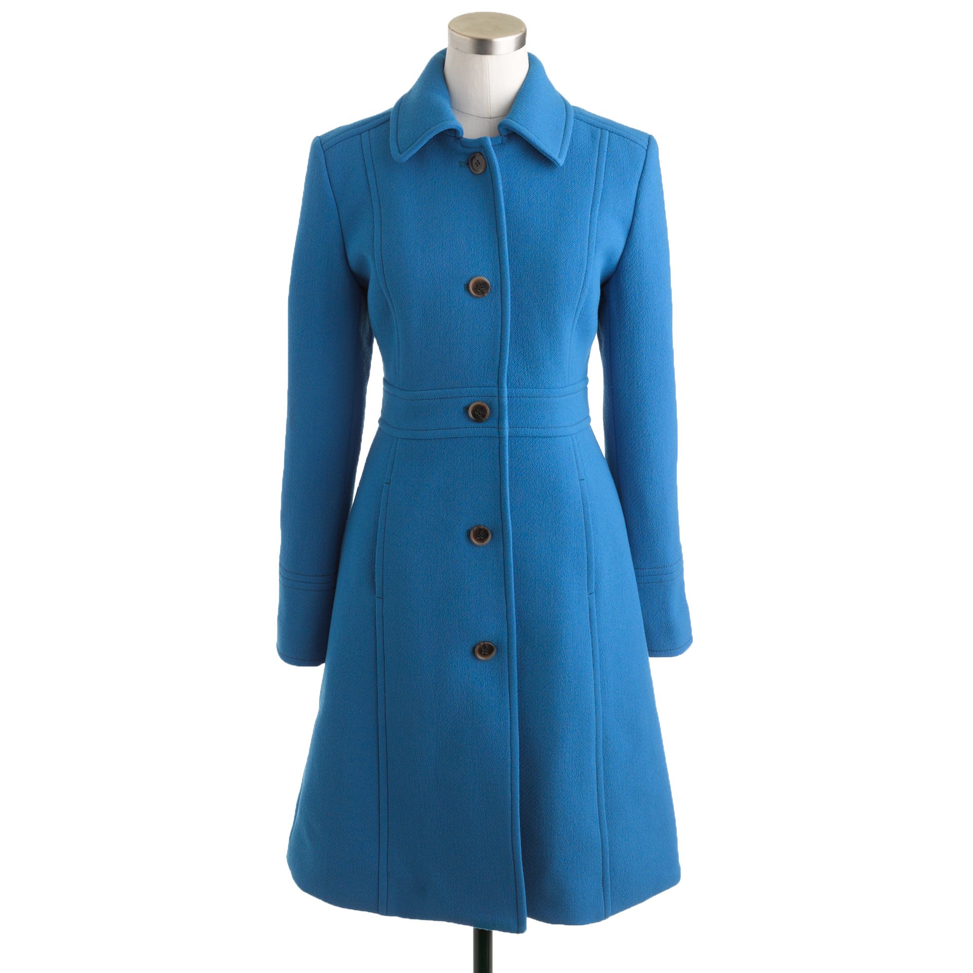 J.crew Doublecloth Lady Day Coat with Thinsulate in Blue (bright azure