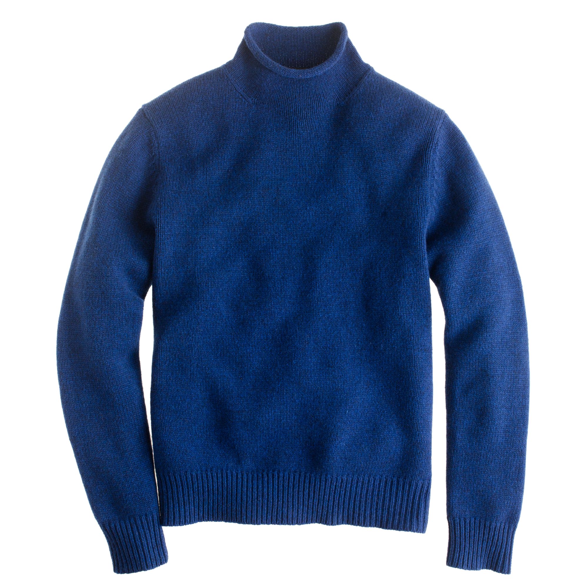 J.crew Lambswool Rollneck Sweater in Blue for Men | Lyst
