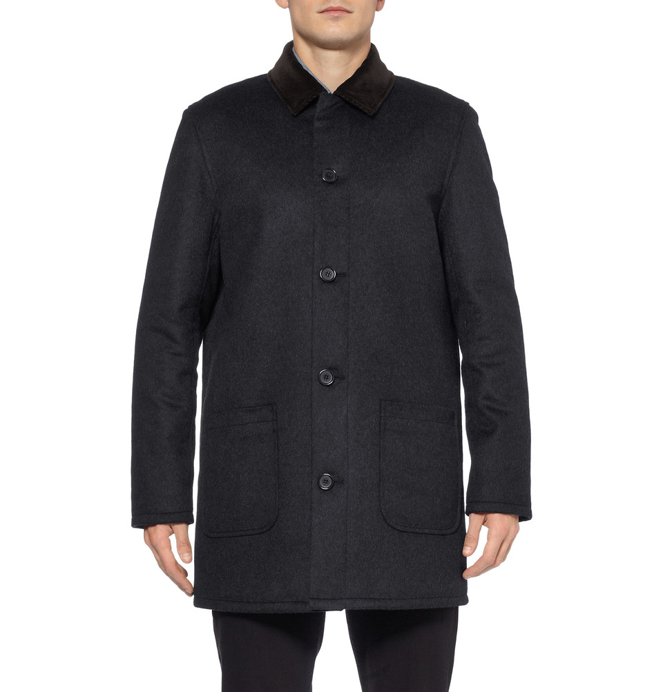 Lyst - A.P.C. Loden Wool-blend Coat in Gray for Men