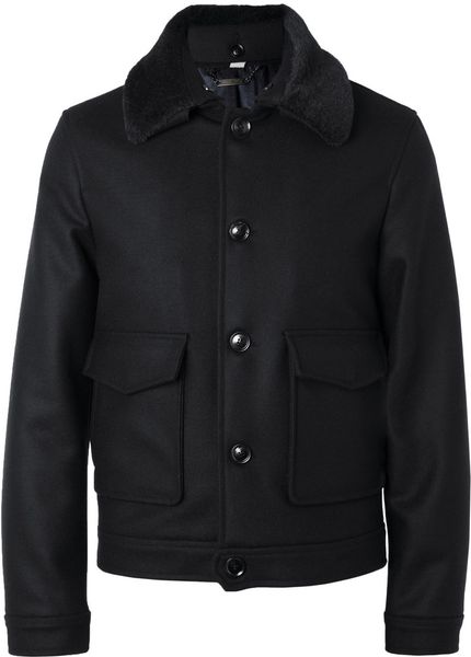 Hardy Amies Slimfit Wool and Cashmereblend Bomber Jacket in Black for ...
