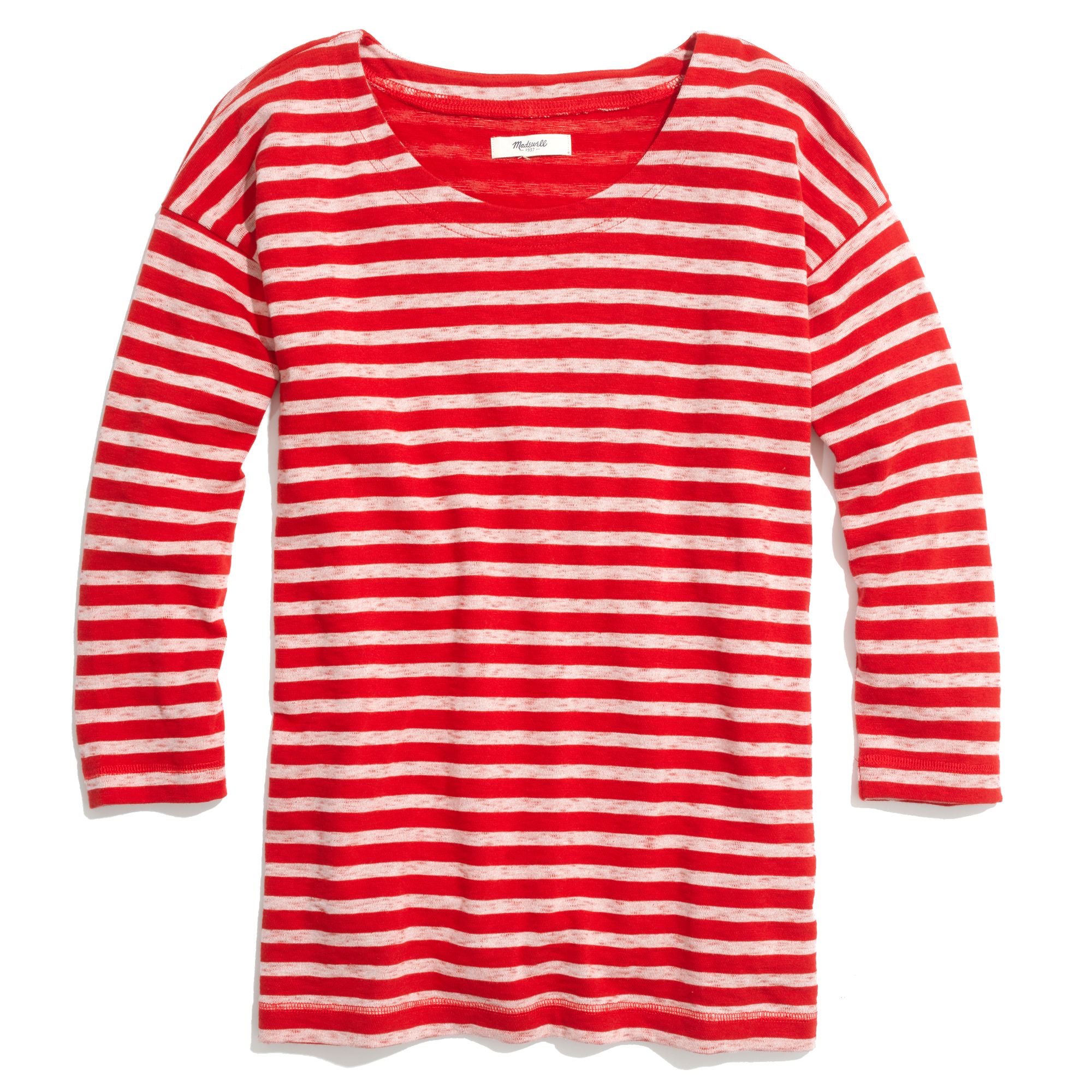 madewell red shirt