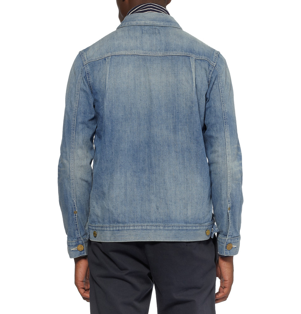 Lyst - Neighborhood Lightweight Washed denim Jacket in Blue for Men
