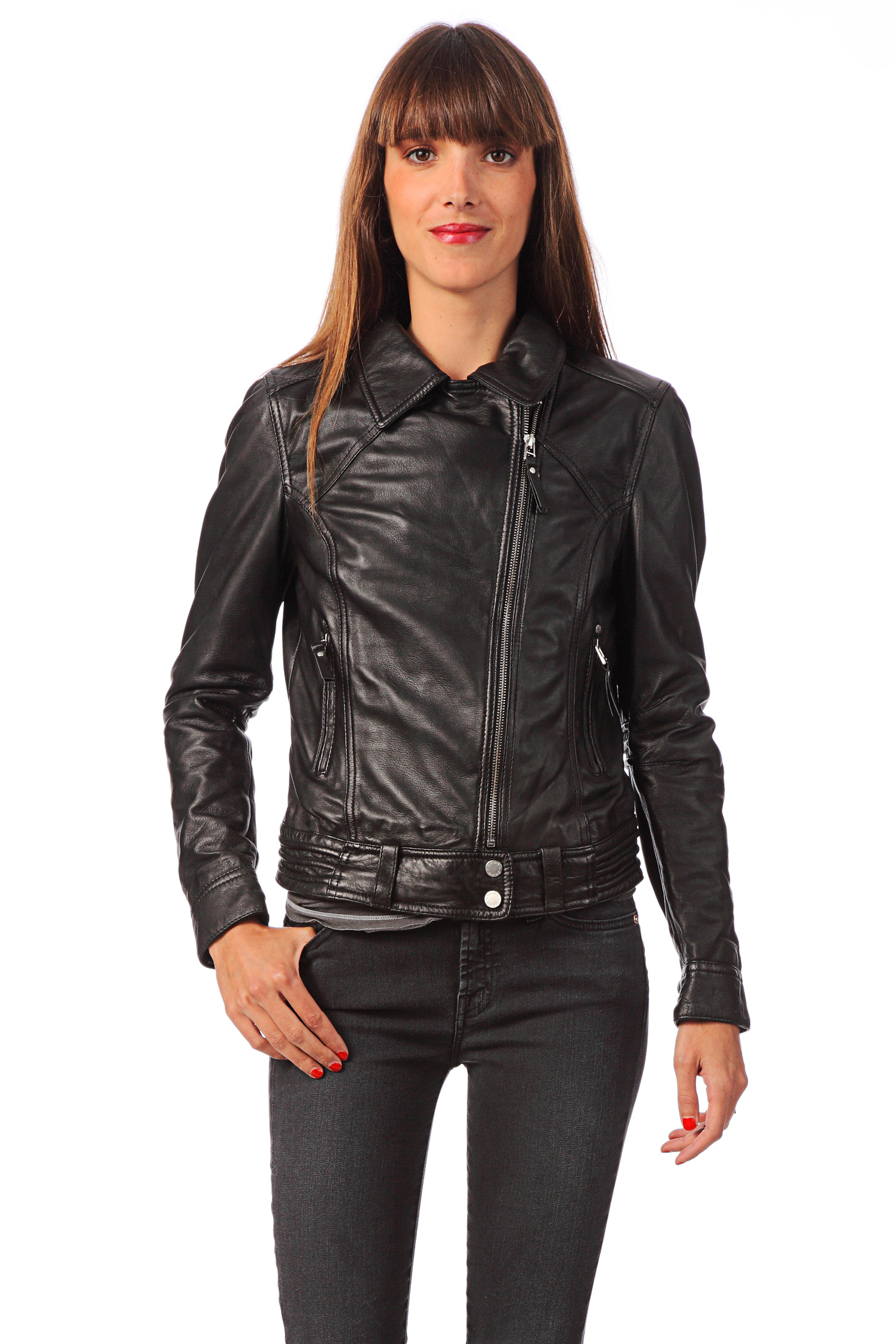 Oakwood Leather Jacket in Black | Lyst