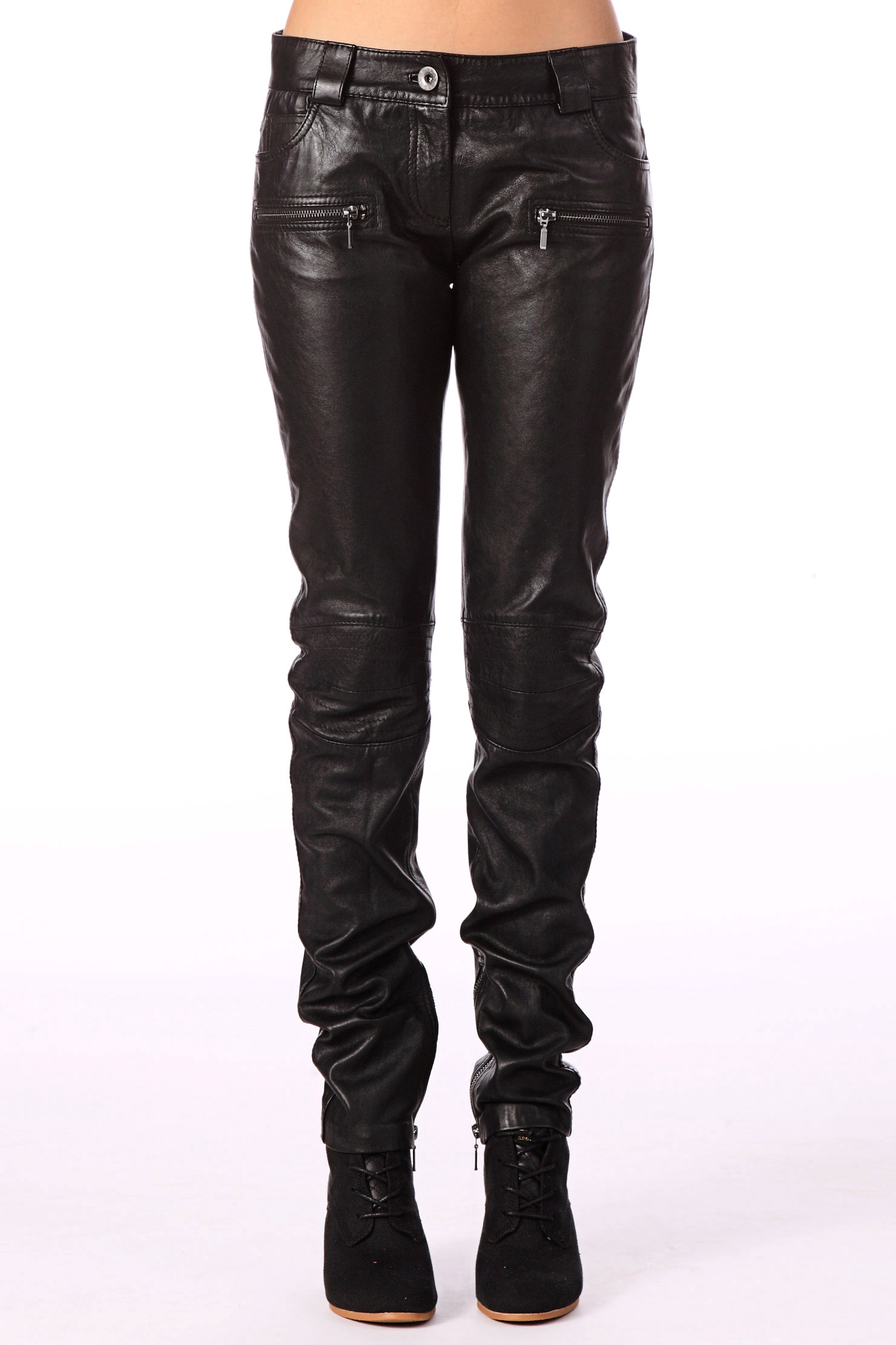Oakwood Leather Trousers Care in Black | Lyst