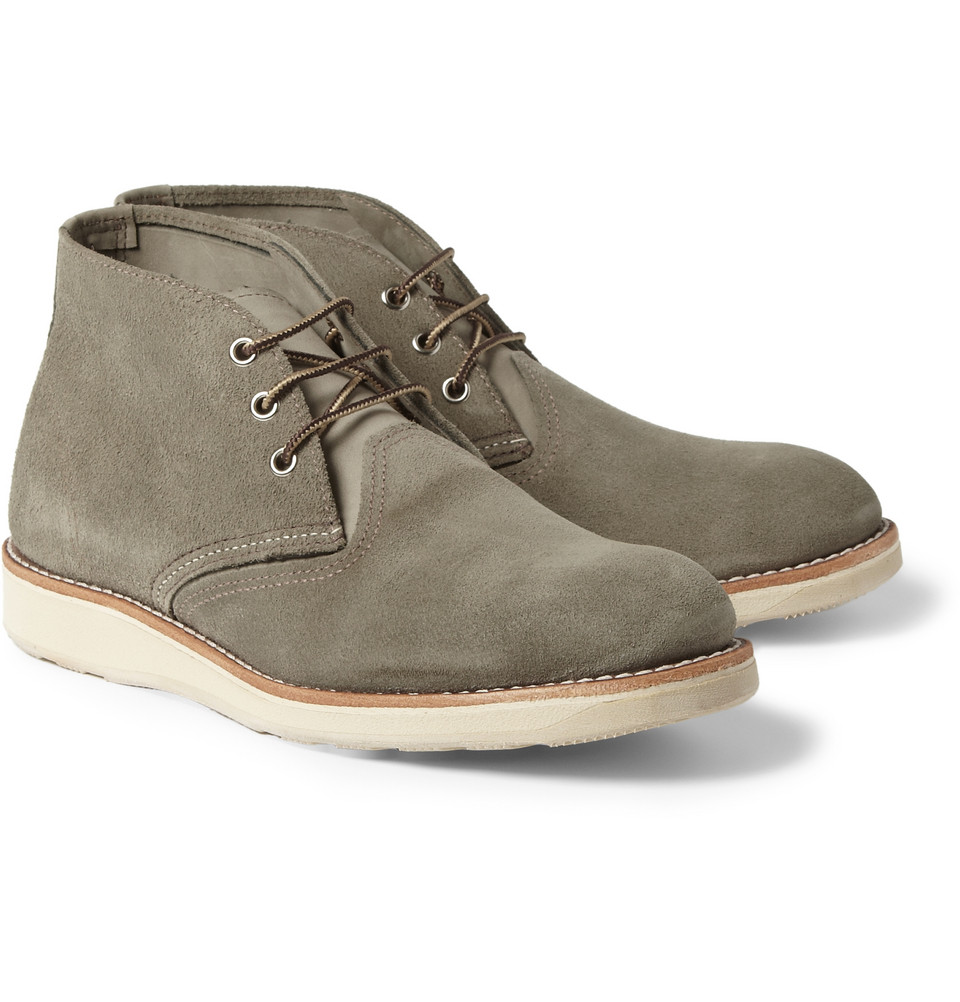 Lyst - Red wing Chukka Rubbersoled Suede Boots in Green for Men