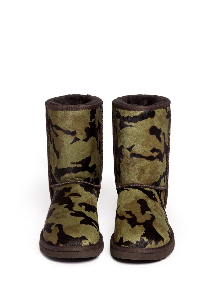 Lyst - Ugg Rowland Camouflage Calf-hair Short Boots in Green