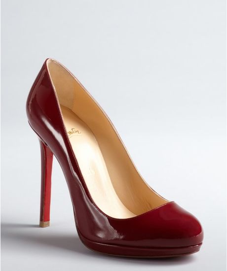 Christian Louboutin Imperial Red Patent Leather Platform Neofilo 120 ...