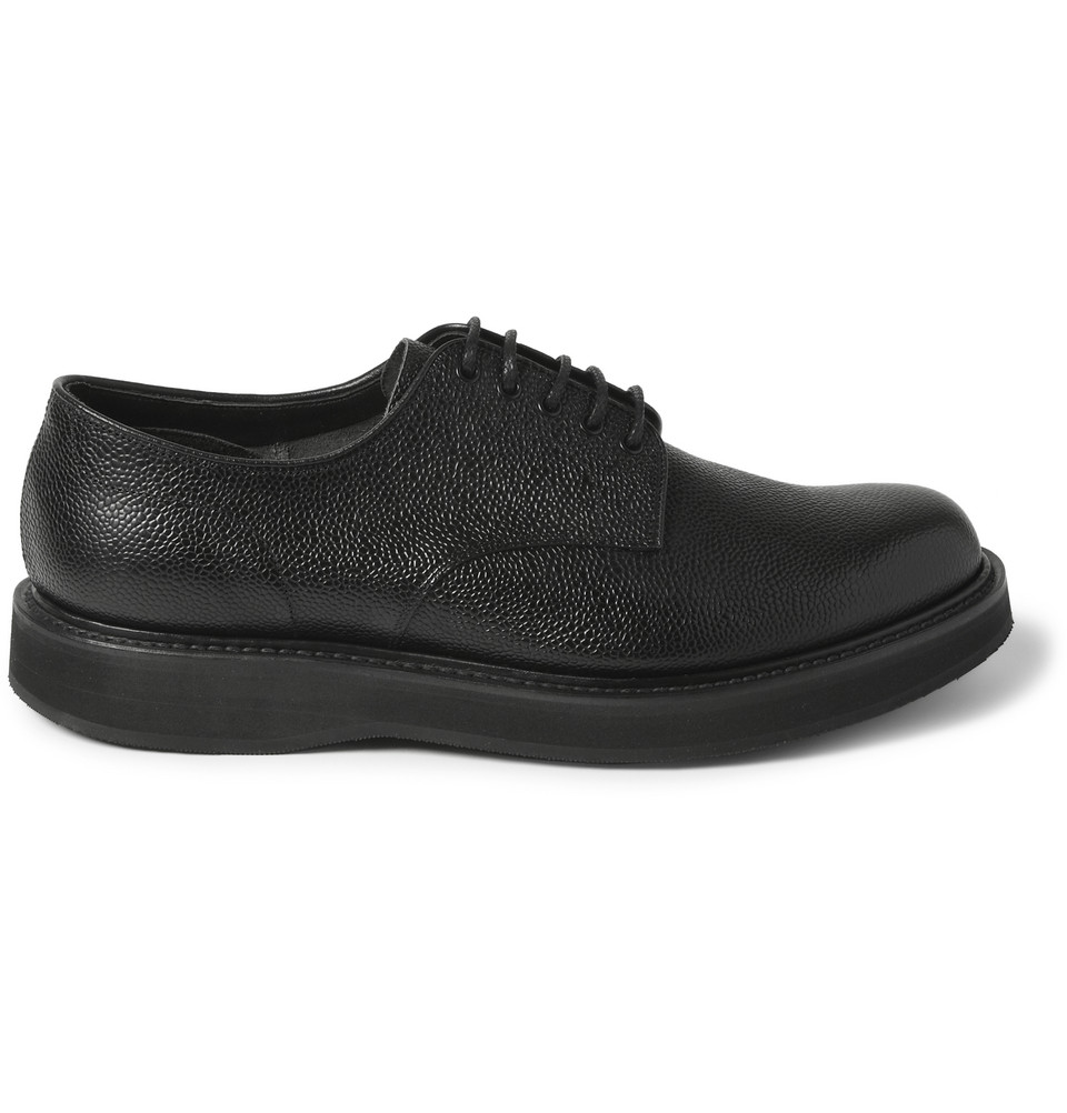 Lyst - Church's Leyton Pebble-Grain Leather Derby Shoes in Black for Men