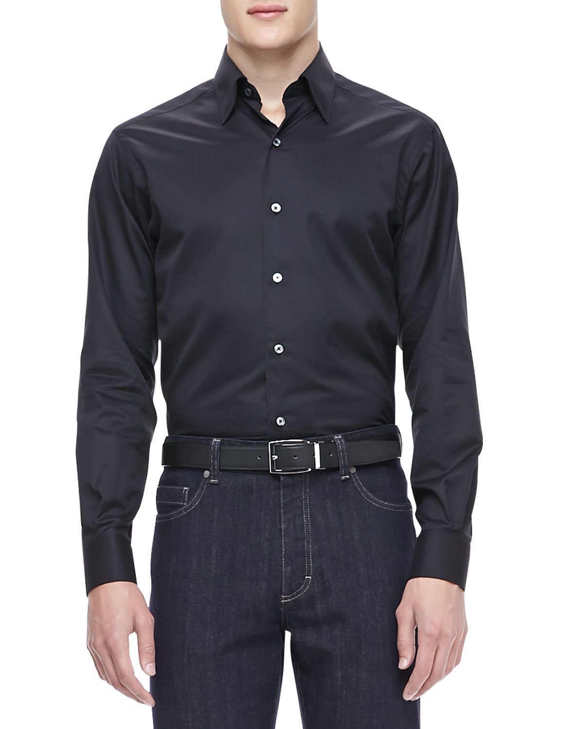 zegna slim fit shirt