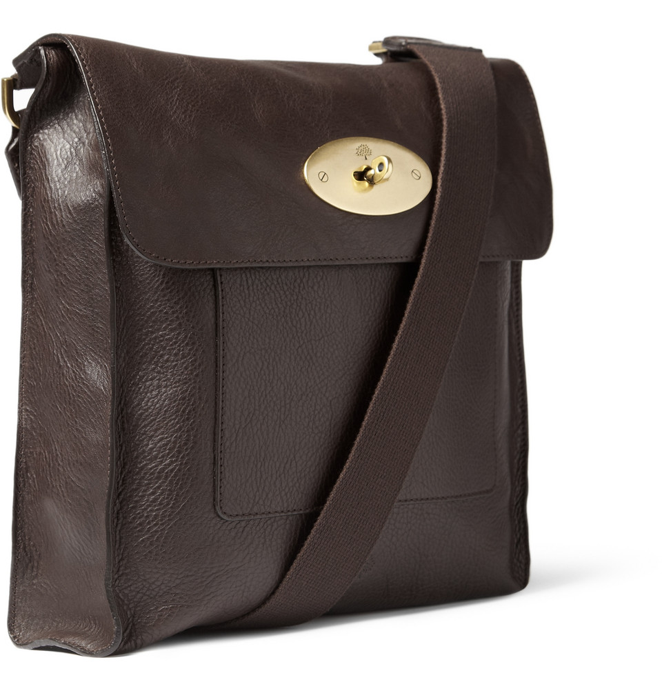 Lyst - Mulberry Antony Leather Messenger Bag in Brown for Men