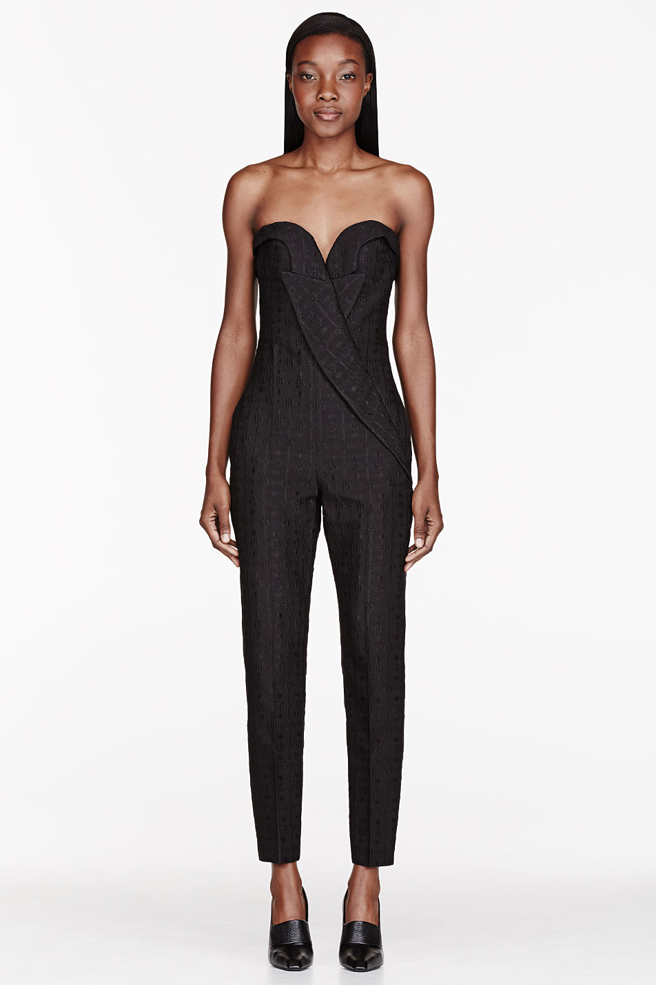 Lyst - Stella Mccartney Black All_in_one Tex Jacquard Zelda Jumpsuit in ...