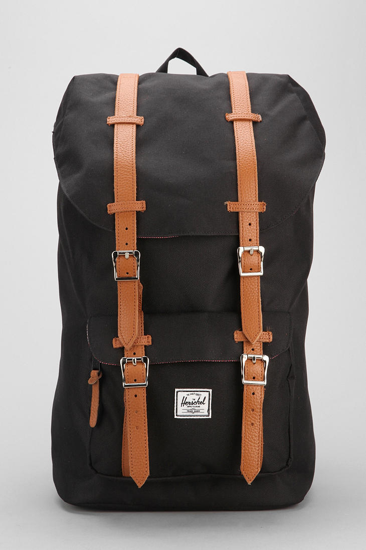 herschel little america backpack black black