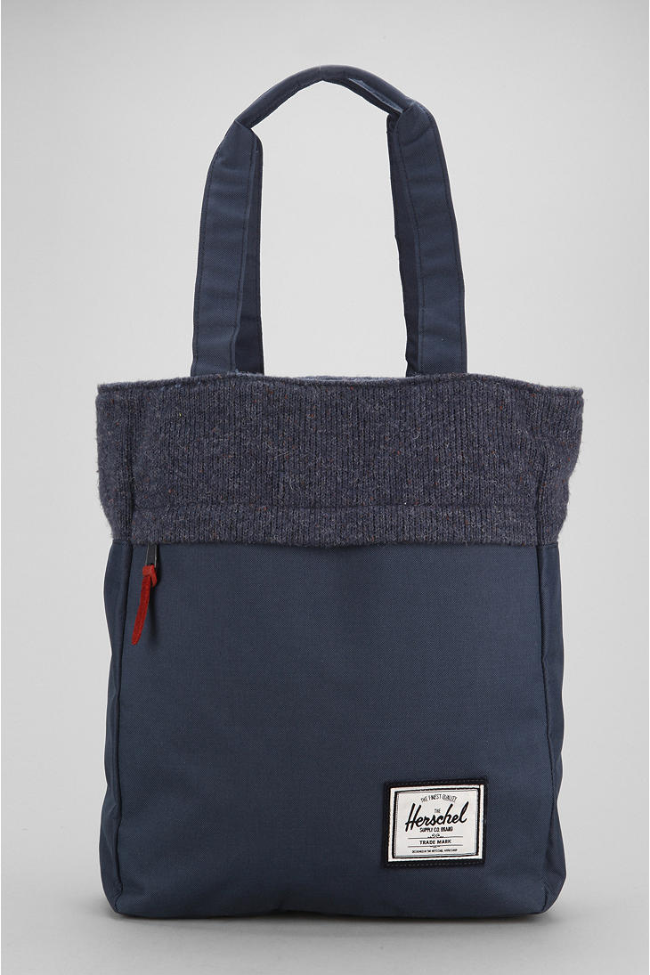 Lyst Urban outfitters Herschel Supply Co Harvest Knitted Tote Bag in Blue