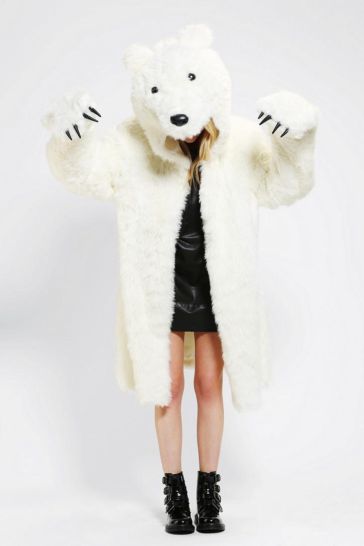 Urban outfitters Polar Bear Coat Costume in White Lyst