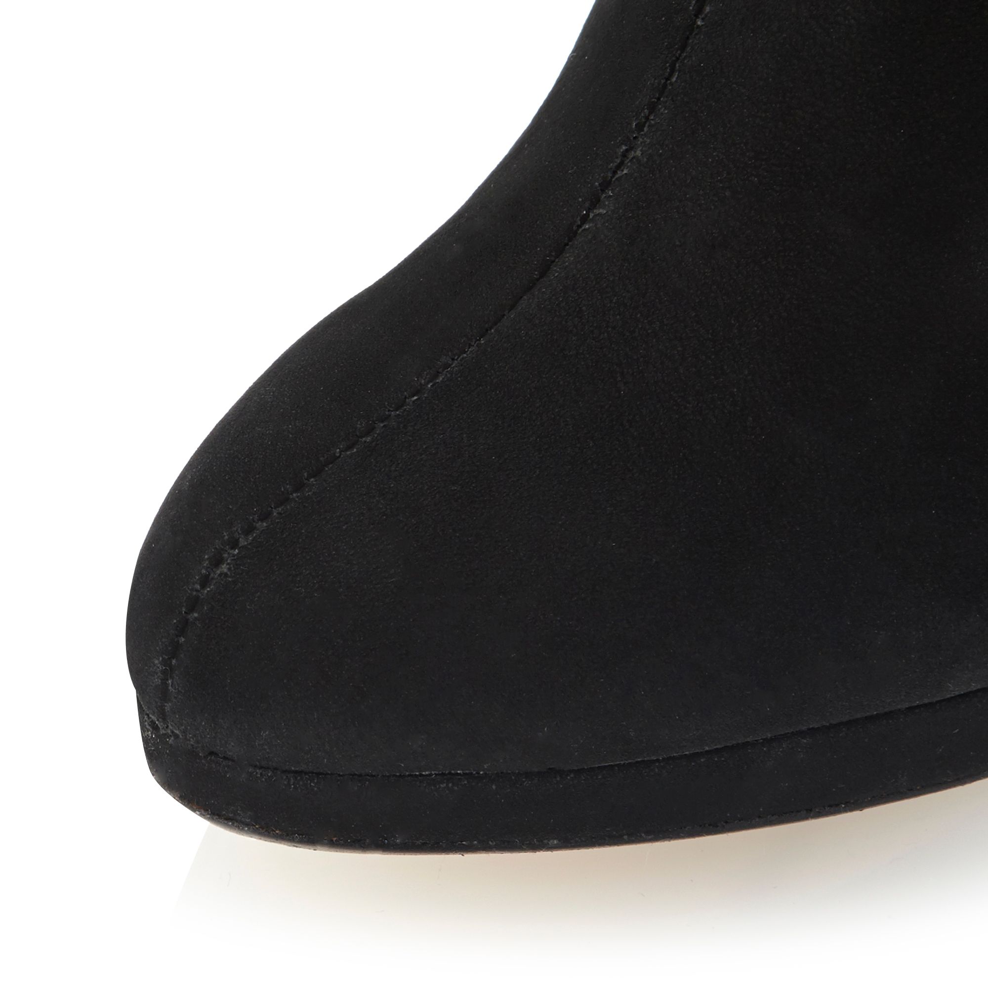Dune Scissors Slim Platform Back Zip High Boots in Black | Lyst