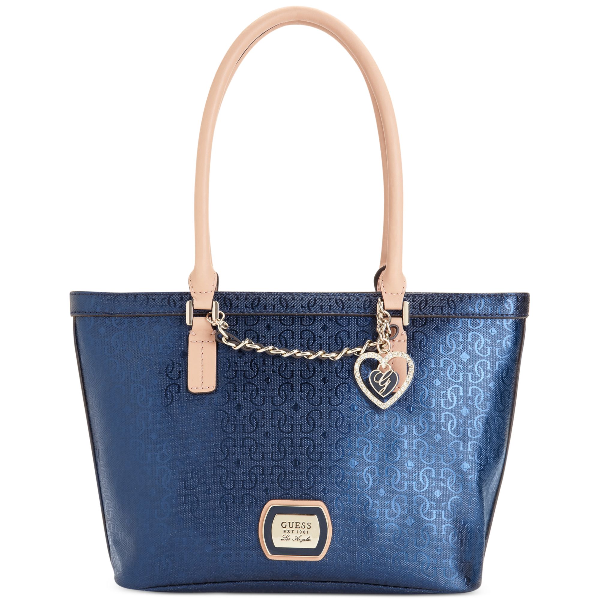 Lyst Guess Guess Handbag Margeaux Small Classic Tote in Blue