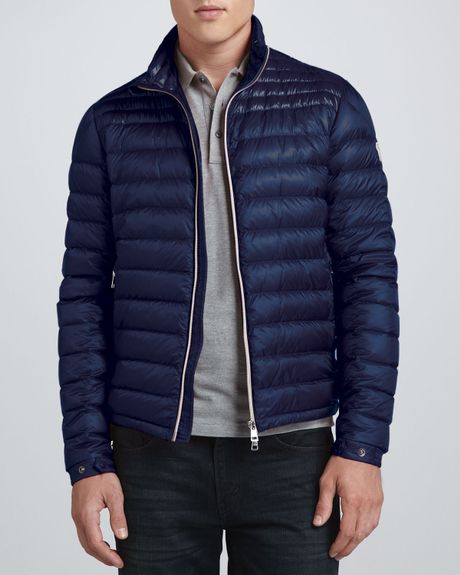 Moncler Acorus Lightweight Puffer Jacket Blue in Blue for Men | Lyst