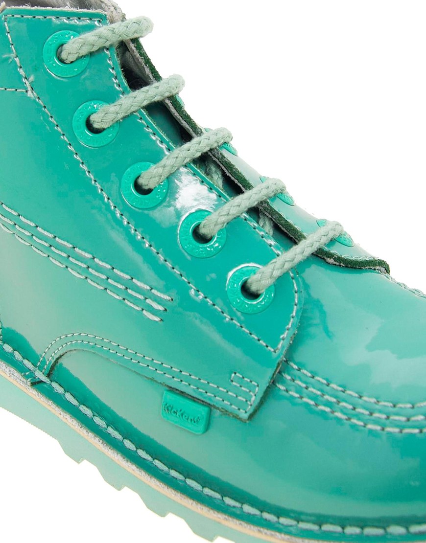 metallic green boot
