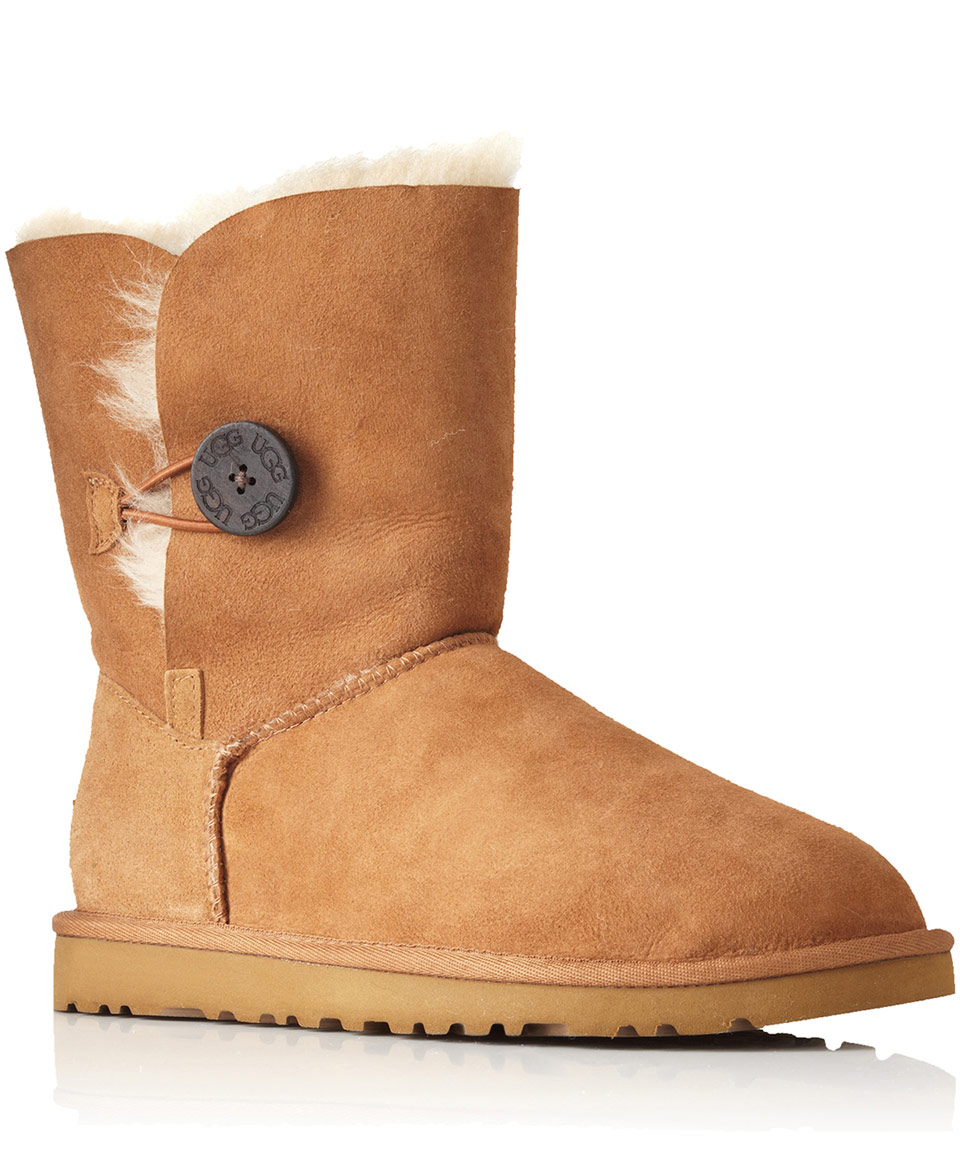 Lyst Ugg Chestnut Bailey Button Sheepskin Boots In Brown 