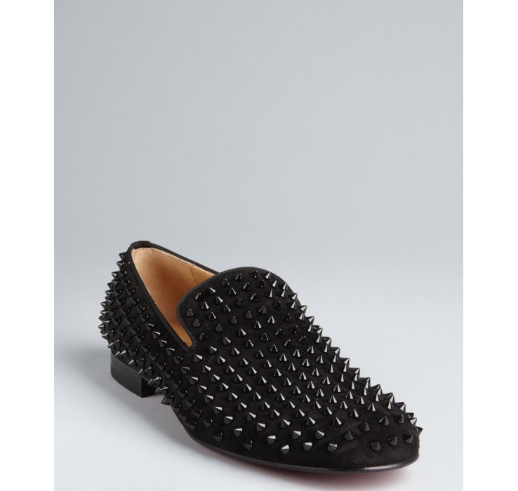 christian louboutin loafers black