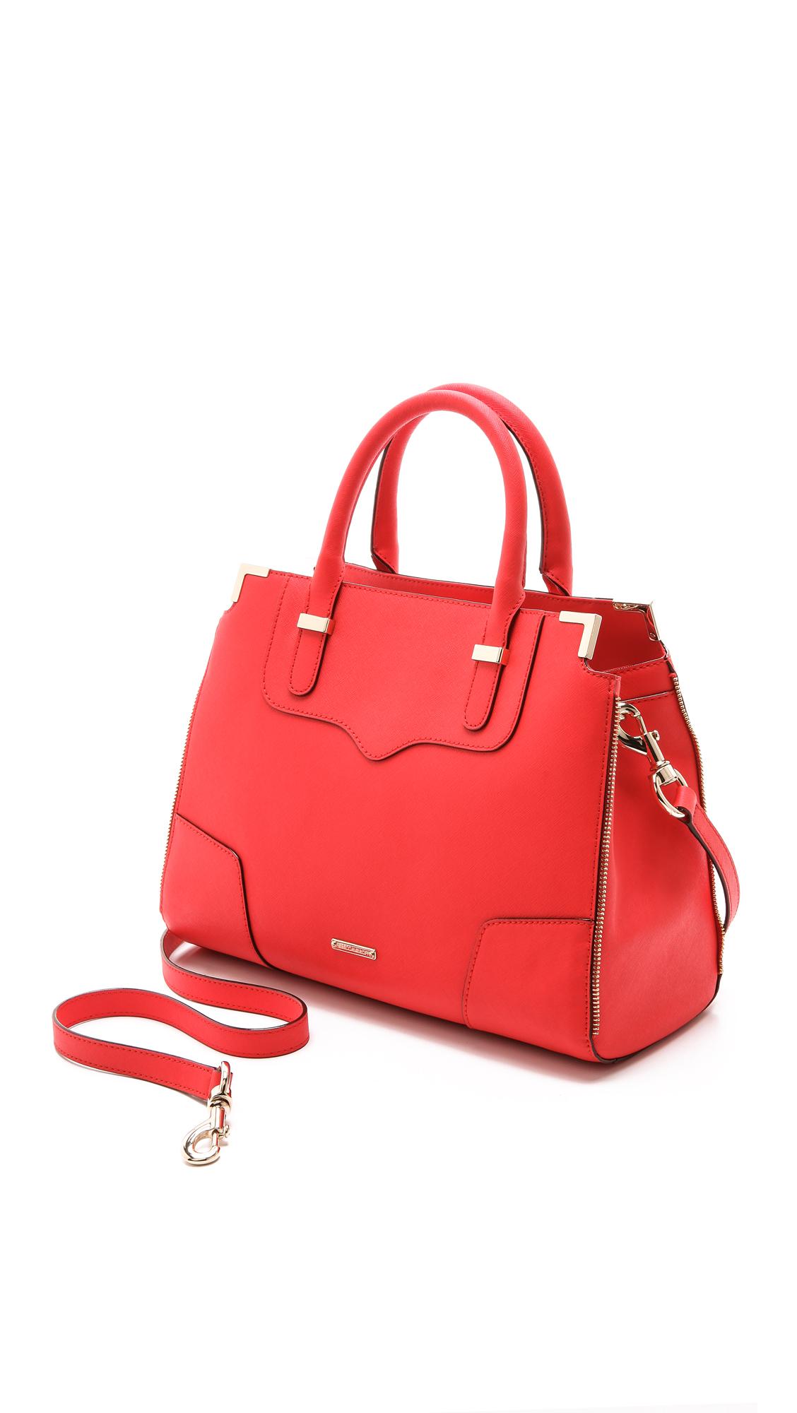 Lyst - Rebecca Minkoff Amorous Satchel In Red