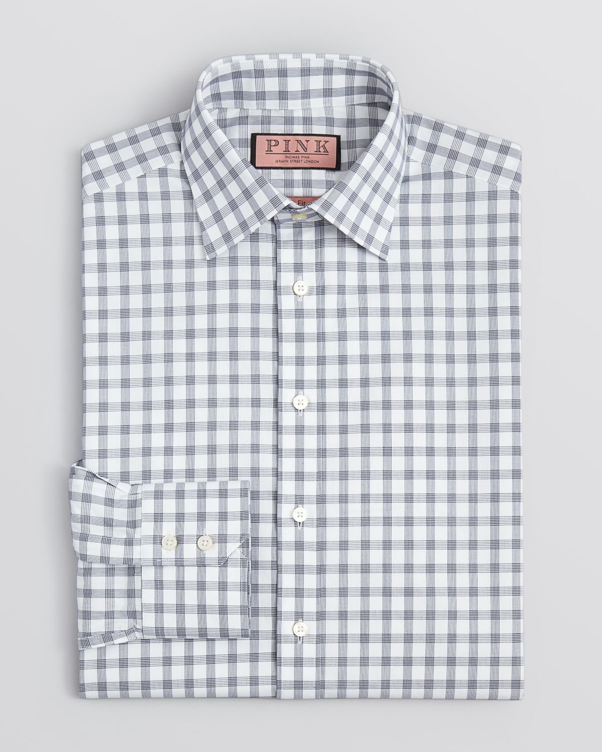 Lyst - Thomas Pink Leng Check Dress Shirt Contemporary Fit in Blue for Men