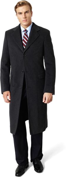 Brooks Brothers Golden Fleece Westbury Overcoat in Black for Men | Lyst