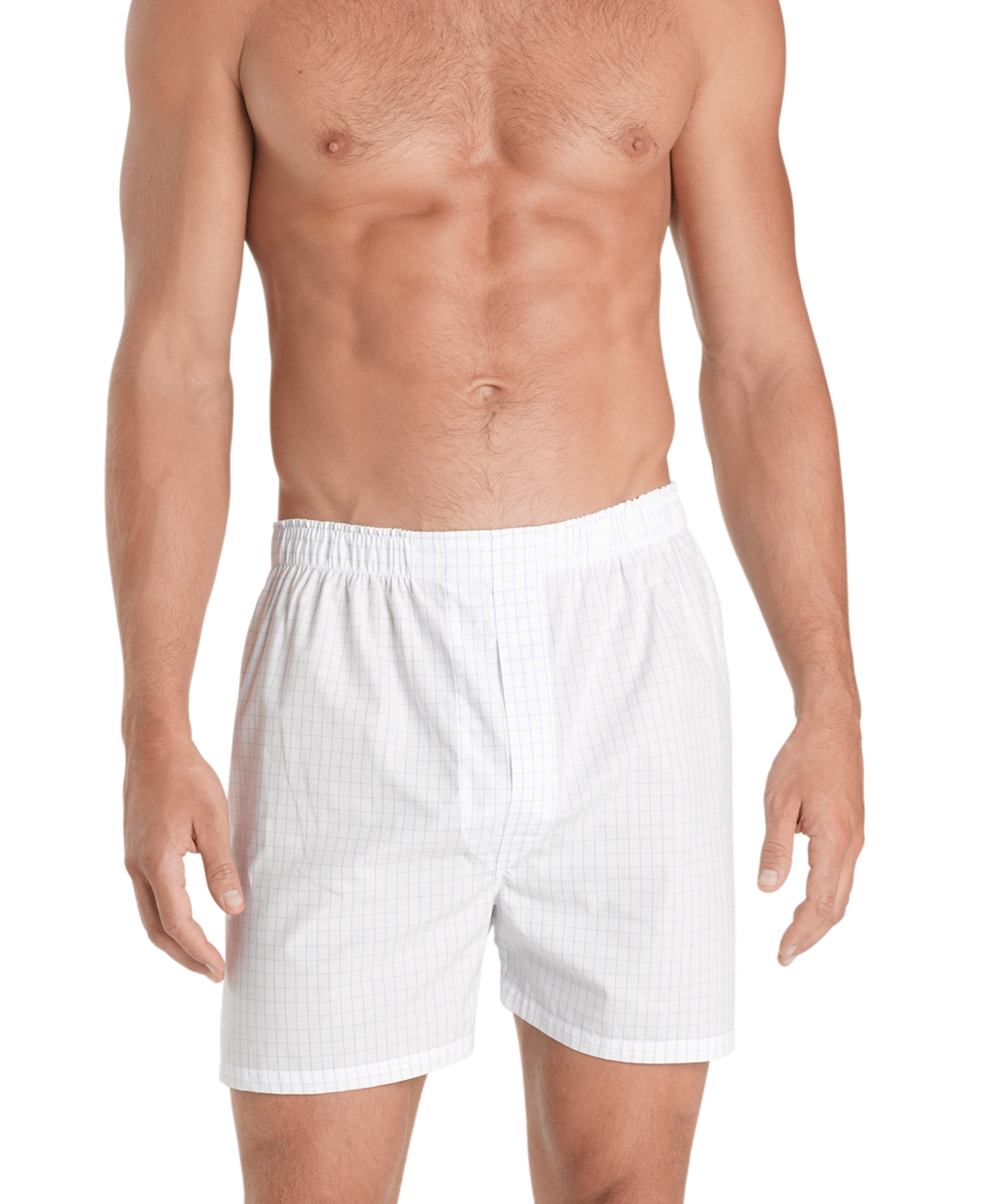 Brooks brothers Traditional Fit Windowpane Boxers in White for Men | Lyst