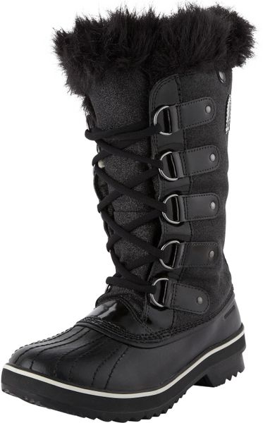 Sorel Sorel Tofino Glitter High Waterproof Boots in Black (black ...
