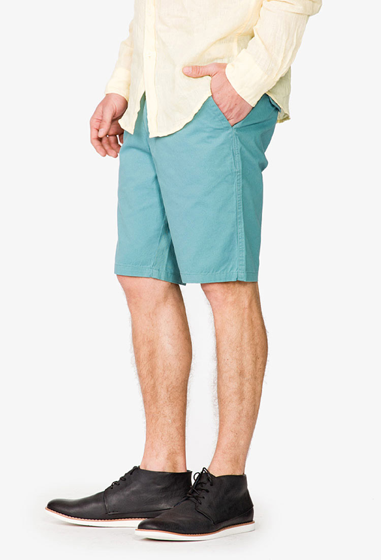 Lyst Forever 21 Colored Chino Shorts in Blue for Men