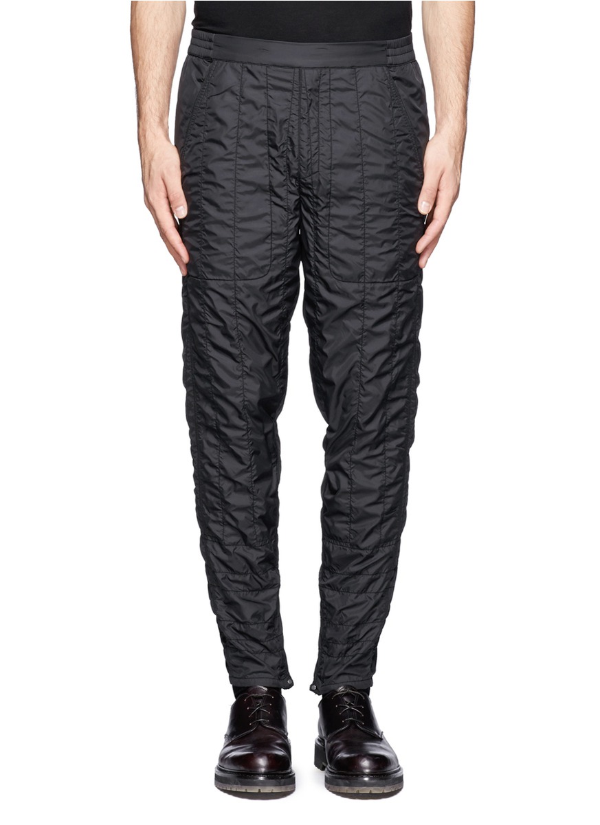 Alexander Wang Quilted Jogging Pants in Black for Men | Lyst