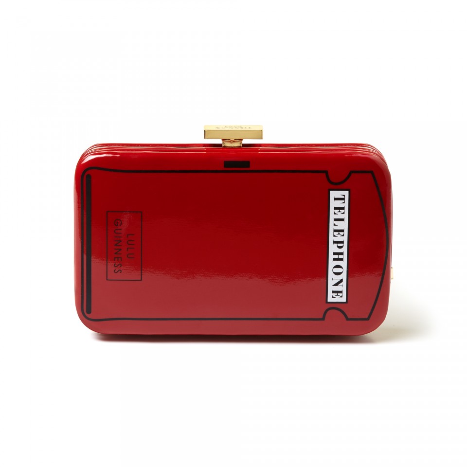 Lyst Lulu guinness Red Phone Box Iphone Case Red Phone Box Iphone