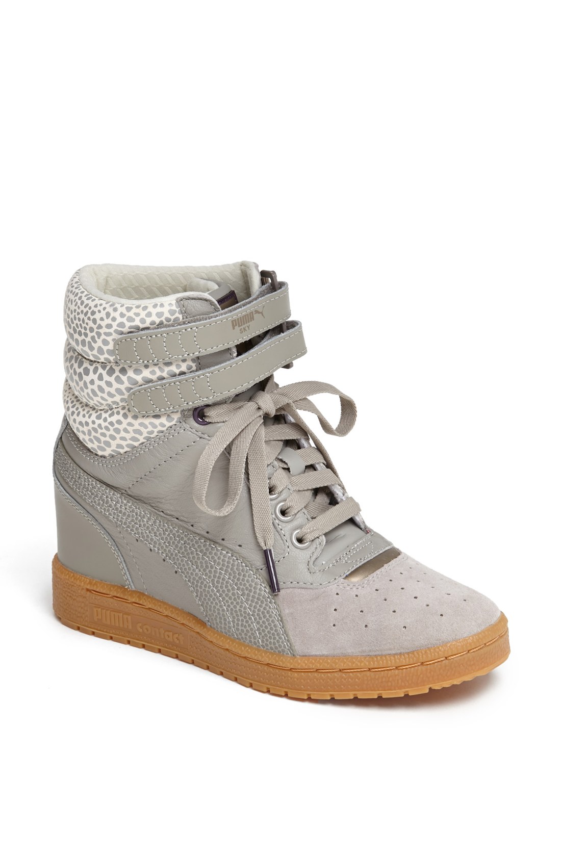 Puma Sky Wedge Sneaker in Gray (Elephant/ Winter White) | Lyst