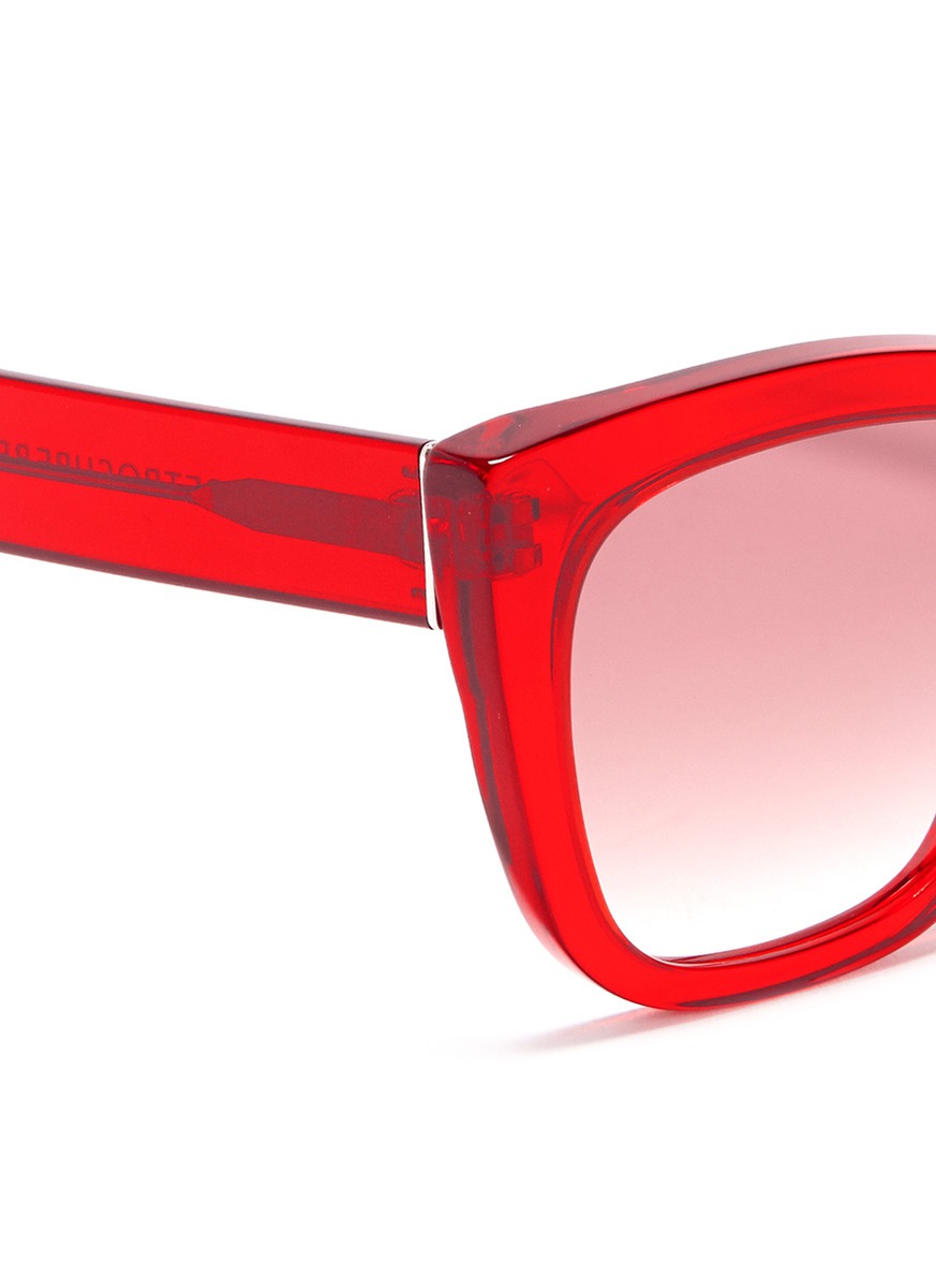 Lyst Retrosuperfuture Square Frame Sunglasses In Red For Men