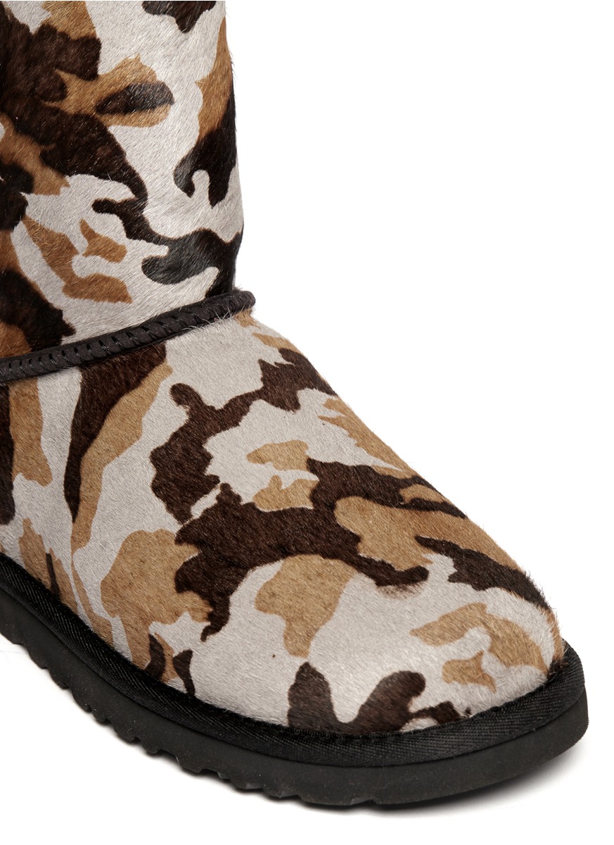 Lyst Ugg Rowland Camouflage Calfhair Short Boots
