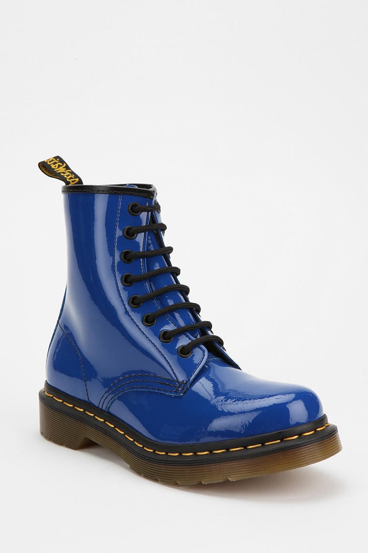 Dr. Martens Dr Martens Patent Boot in Blue | Lyst