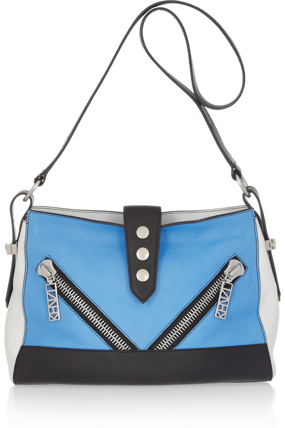Kenzo Kalifornia Medium Leather Shoulder Bag in Blue Lyst