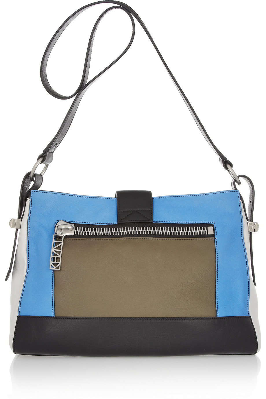 Kenzo Kalifornia Medium Leather Shoulder Bag in Blue Lyst
