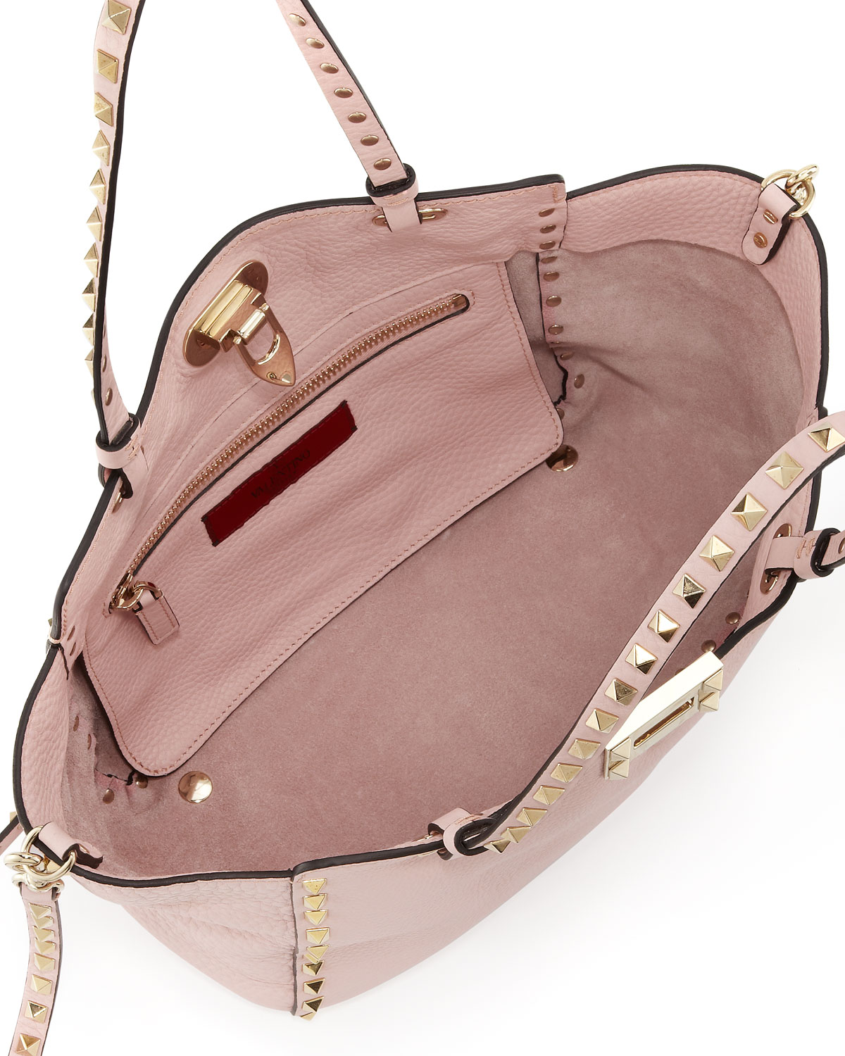 Valentino Rockstud Mini Tote Bag Light Pink in Pink | Lyst