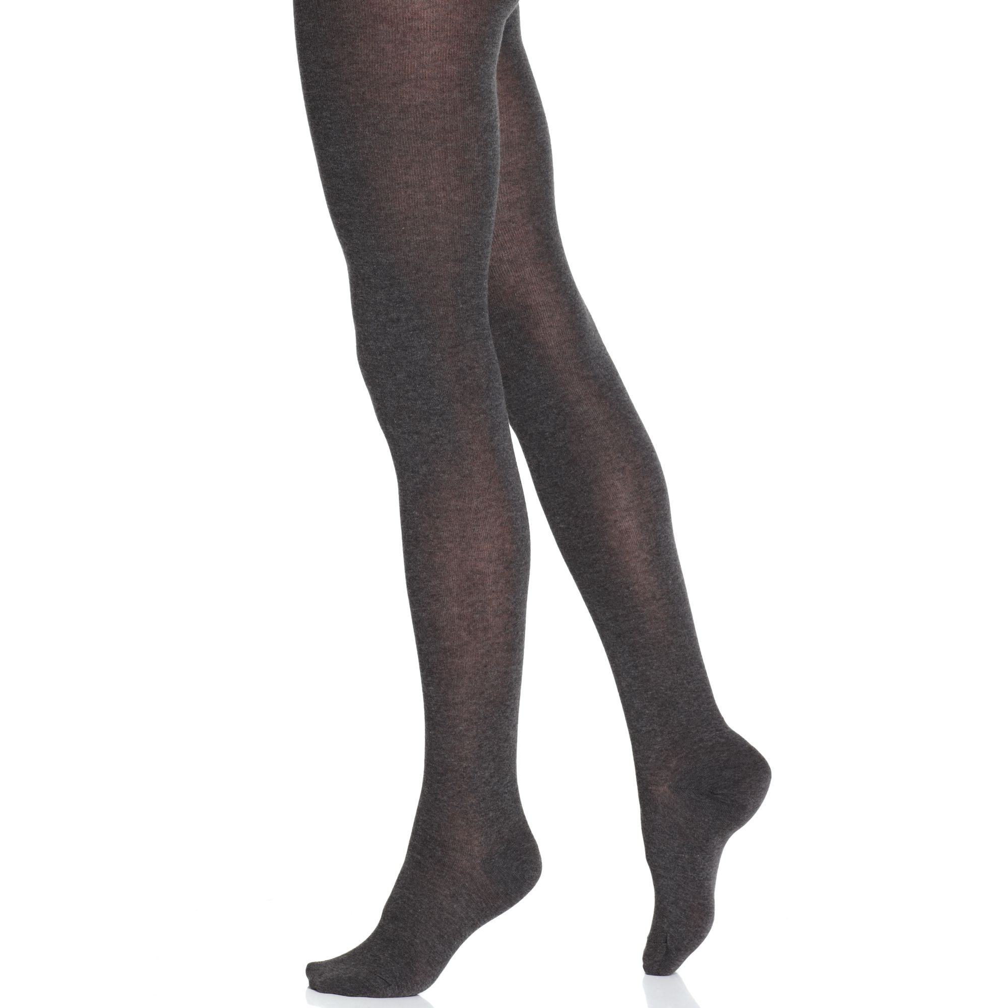 Lyst Hue Tights Flat Knit in Gray