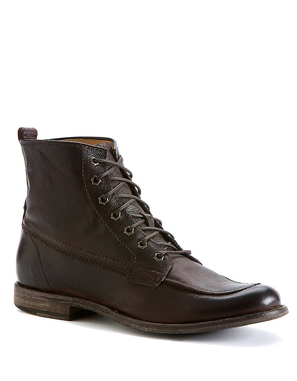 Frye Phillip Leather Work Boots in Brown for Men | Lyst