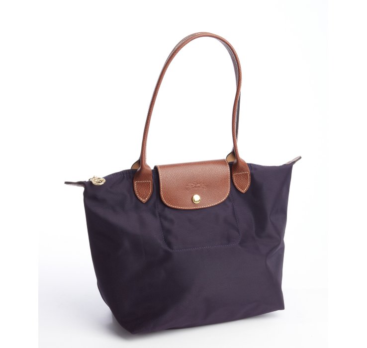 Longchamp Blue Nylon Le Pliage Small Shopper Tote in Blue | Lyst