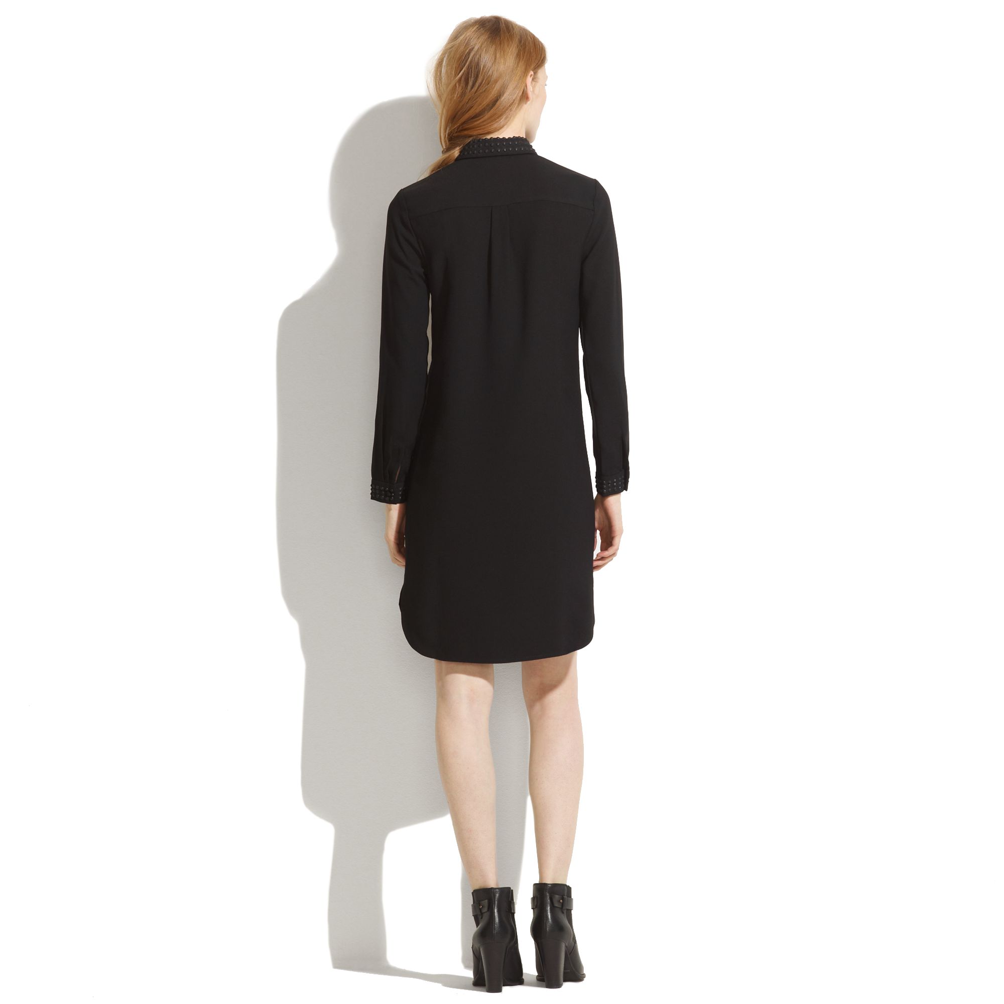Lyst Madewell Long Sleeve Tunic Dress in Black