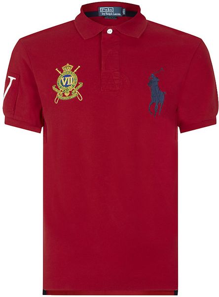 Polo Ralph Lauren Slim Fit Big Pony Crest Polo Shirt in Blue for Men ...