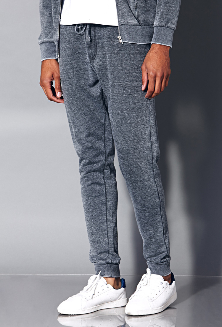 Lyst - Forever 21 Mineral Wash Sweatpants in Gray for Men