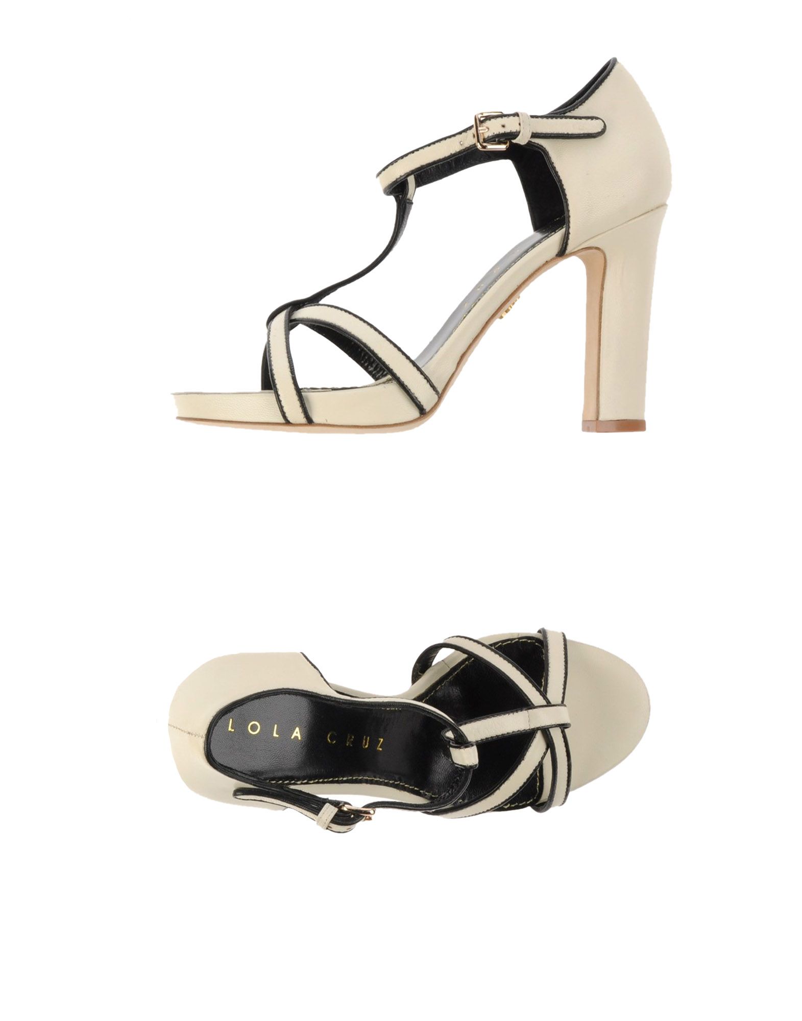 Lola Cruz Sandals in Beige (Ivory)