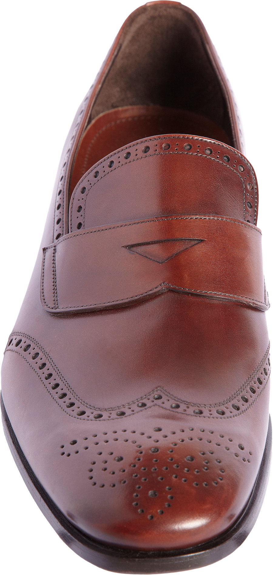 prada penny loafer brown
