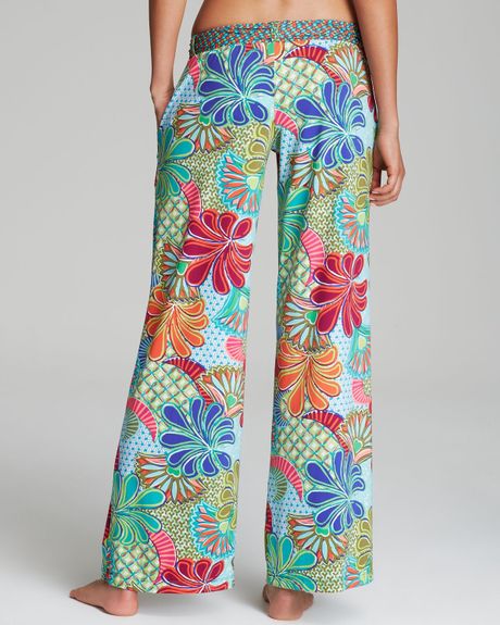 Trina Turk Zanzibar Wide Leg Cover Up Pants in Multicolor (Multi) | Lyst