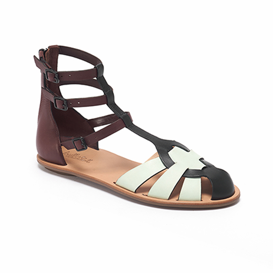 maroon gladiator sandals