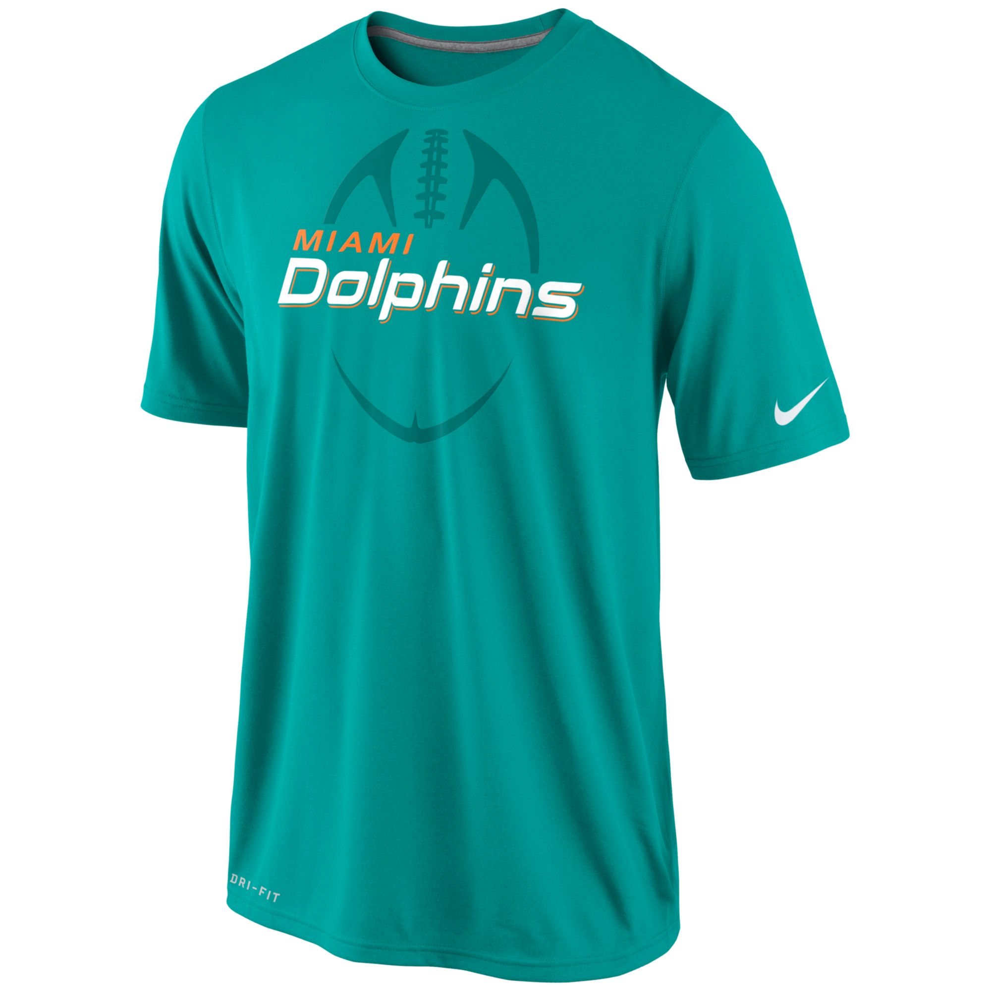 Nike Short-Sleeve Dri-FIT Miami Dolphins T-Shirt in Blue for Men (AQUA ...